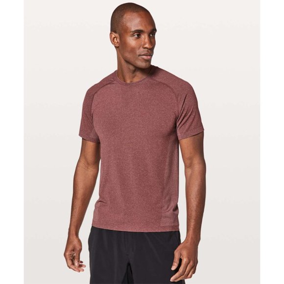 lululemon athletica Other - Lululemon Metal Vent Tech Short Sleeve Training Tee Shirt Smoky Red Medium